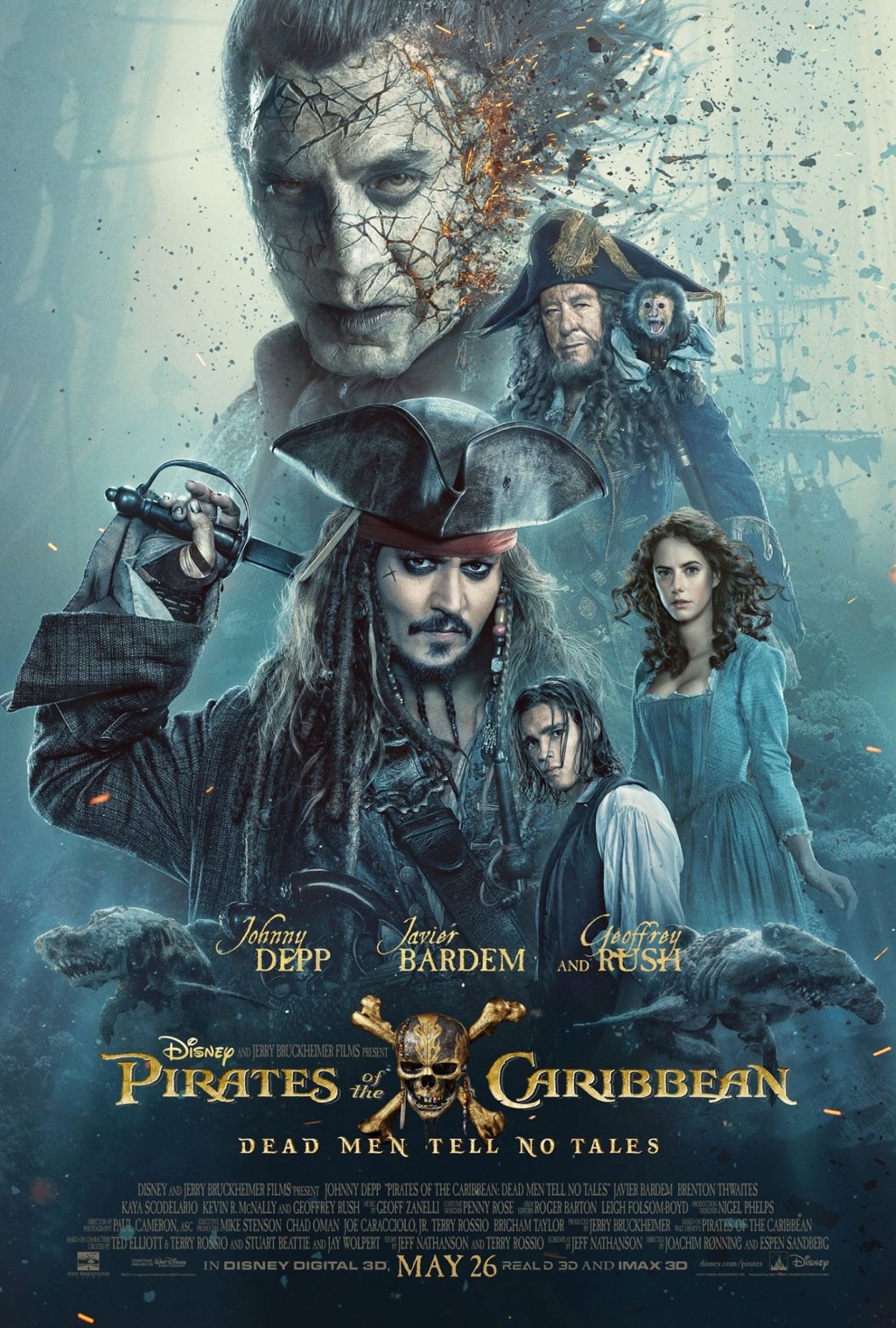 You Had Us at Zombie Sharks…Disney Unveils the Brand New Poster for Pirates of the Caribbean&nbsp;5!